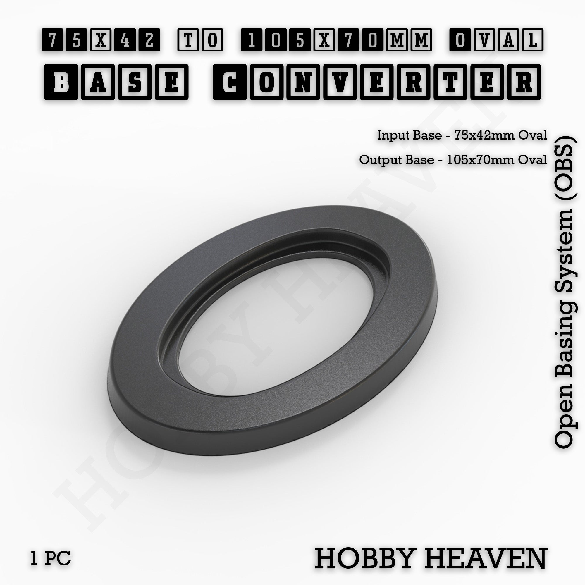 Oval To Oval Bases Size Converters 3d Print Full Range