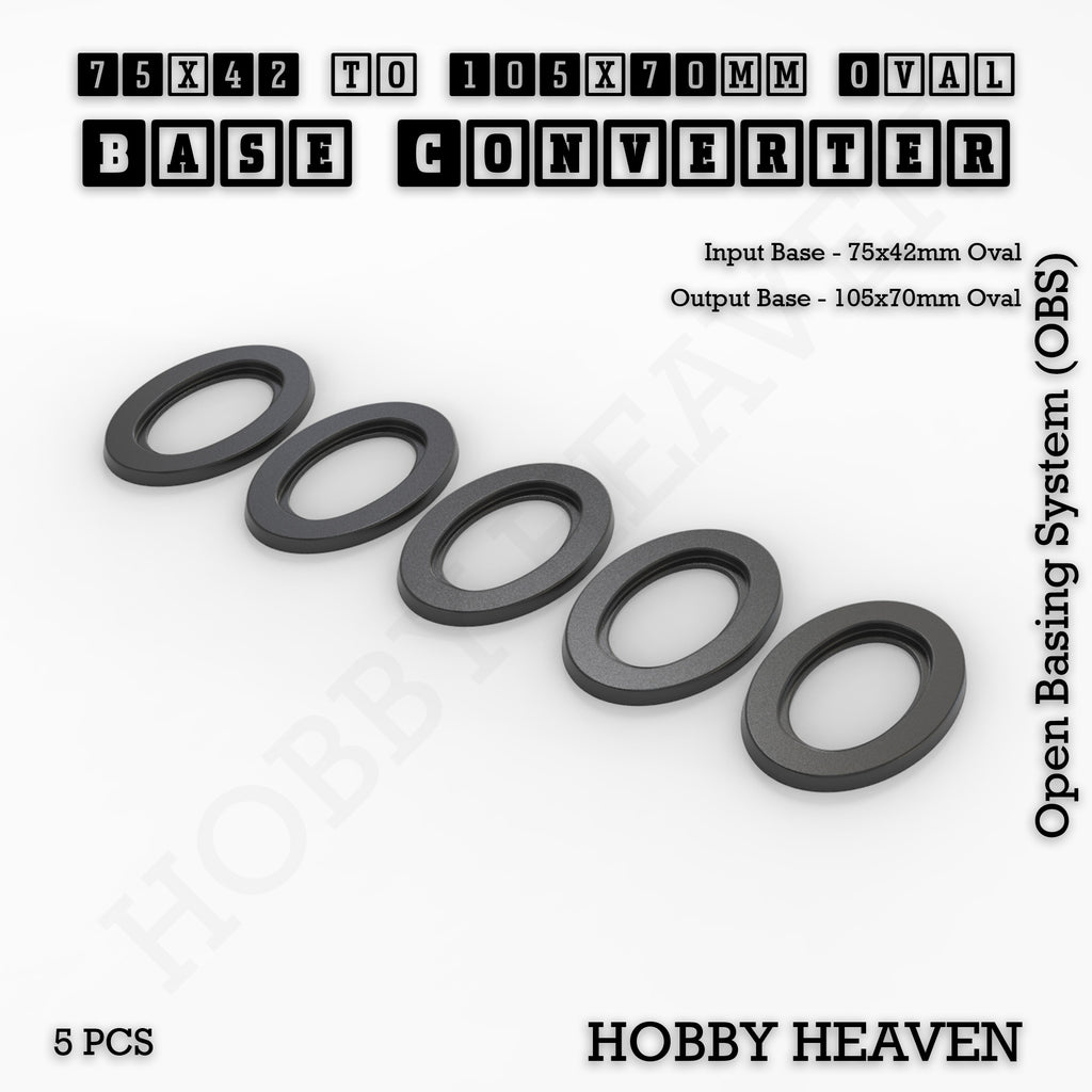 Oval To Oval Bases Size Converters 3d Print Full Range