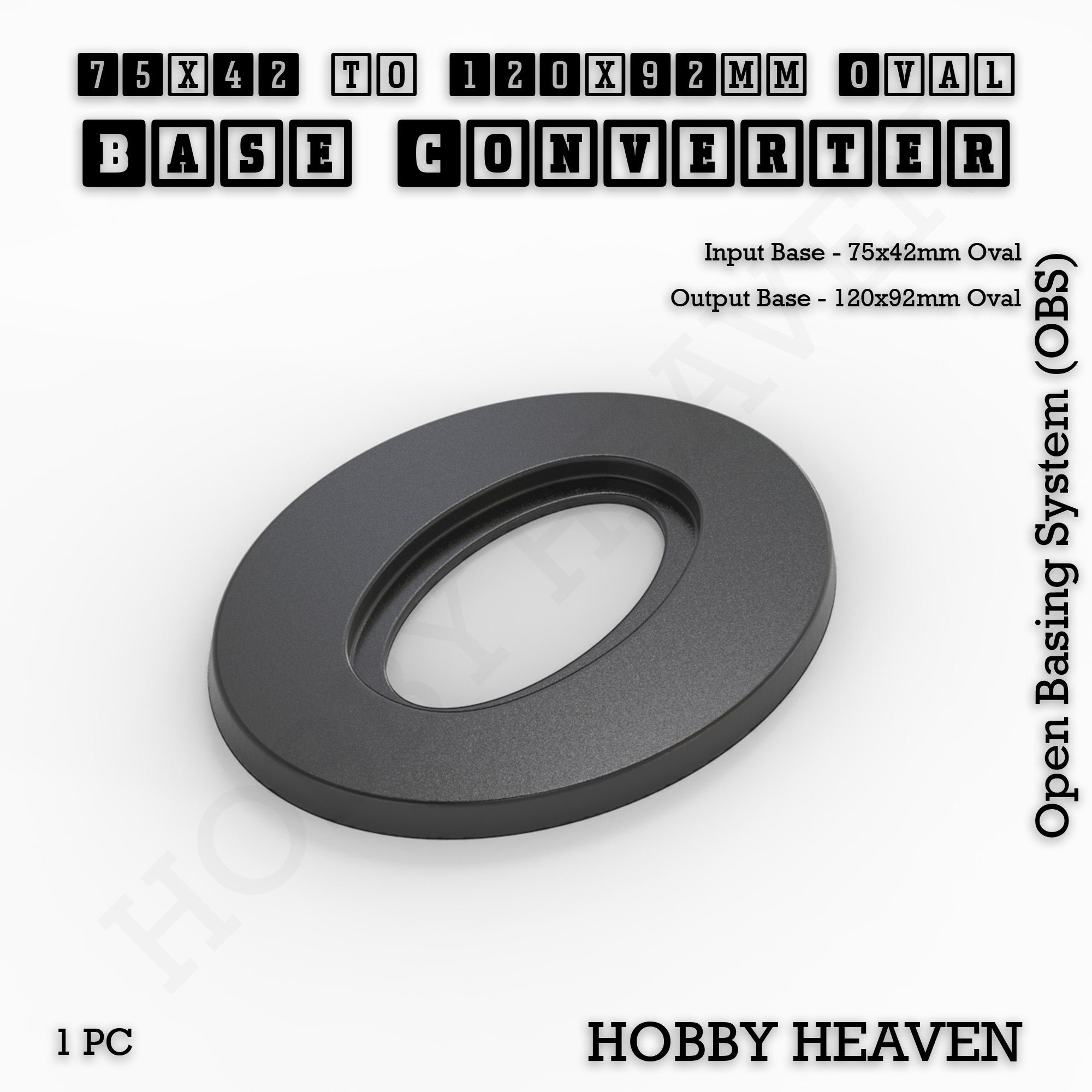 Oval To Oval Bases Size Converters 3d Print Full Range
