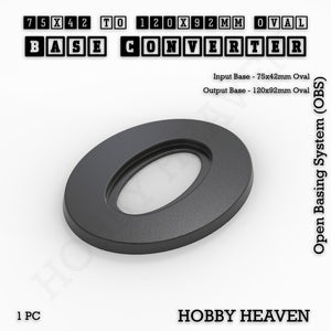 Oval To Oval Bases Size Converters 3d Print Full Range