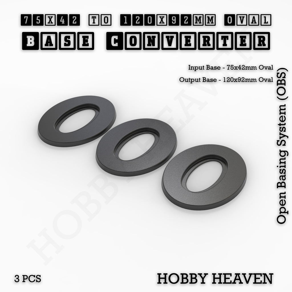 Oval To Oval Bases Size Converters 3d Print Full Range