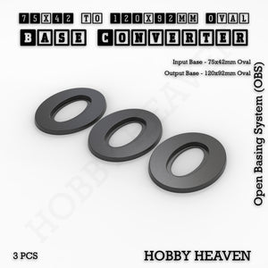 Oval To Oval Bases Size Converters 3d Print Full Range