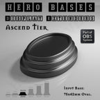 Hero Bases Display Extenders | Round and Ovals | Convert Gaming Bases to Display Bases & Plinths