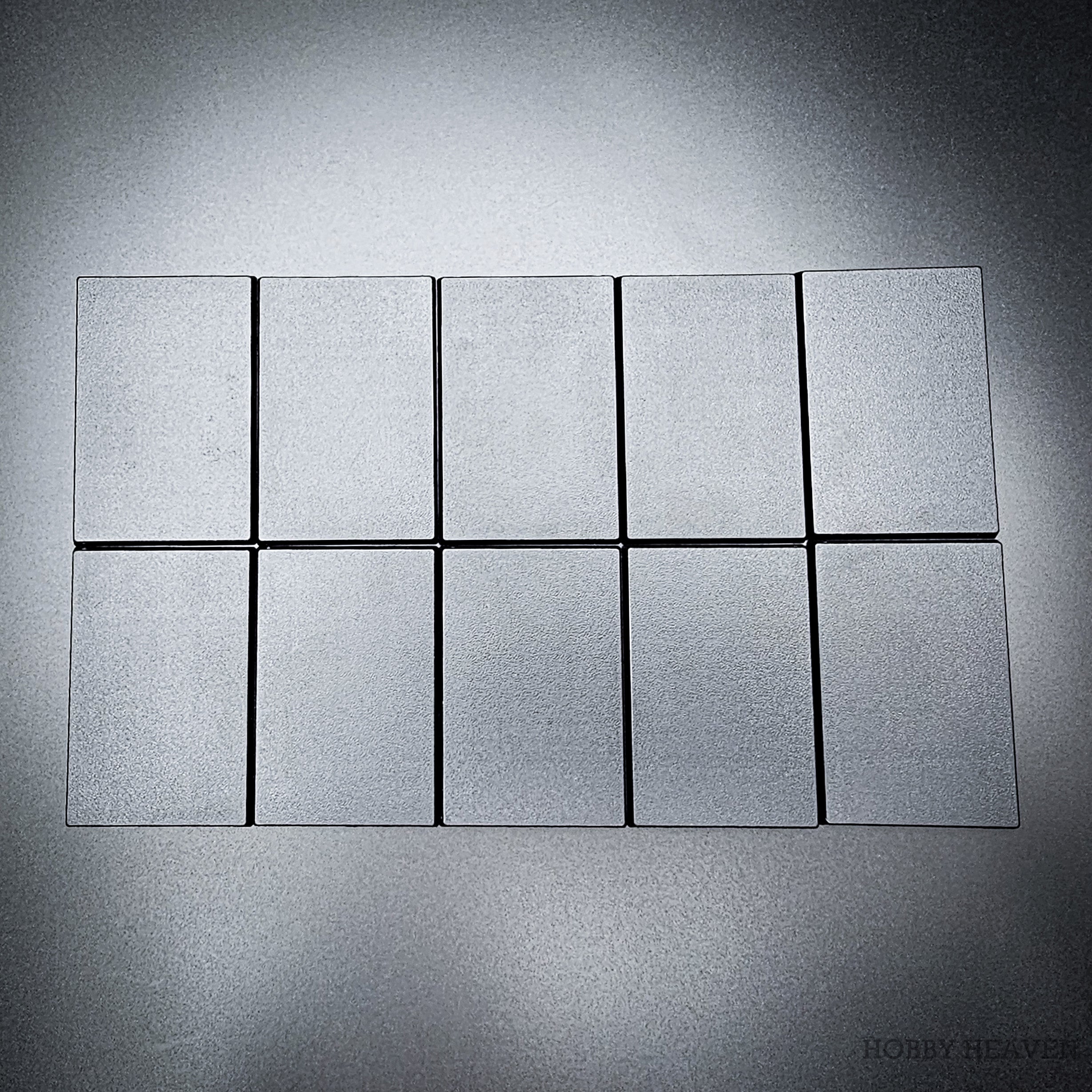 50x75mm | 75x50mm Rectangular Plain Plastic Bases | Versatile Miniature Stands