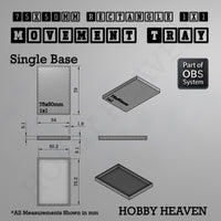 Rectangle Movement Trays | Cavalry & Monsters | 50×25-100×60mm | OBS System