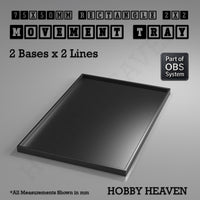 Rectangle Movement Trays | Cavalry & Monsters | 50×25-100×60mm | OBS System
