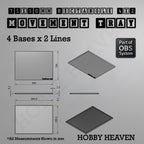 Rectangle Movement Trays | Cavalry & Monsters | 50×25-100×60mm | OBS System