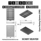 Rectangle Bases Range Sizes - 75x30mm to 125x40mm Medium Sizes 3d Print Full Range Tabletop Games