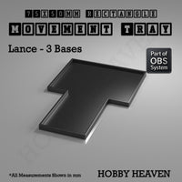 Rectangle Movement Trays | Cavalry & Monsters | 50×25-100×60mm | OBS System