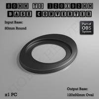 Round To Oval Bases Size Converters 3d Print Full Range