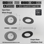 Round To Oval Bases Size Converters 3d Print Full Range