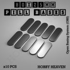 Pill Bases Range - 3d Print Full Range Tabletop Games