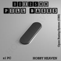 Pill Bases Range - 3d Print Full Range Tabletop Games
