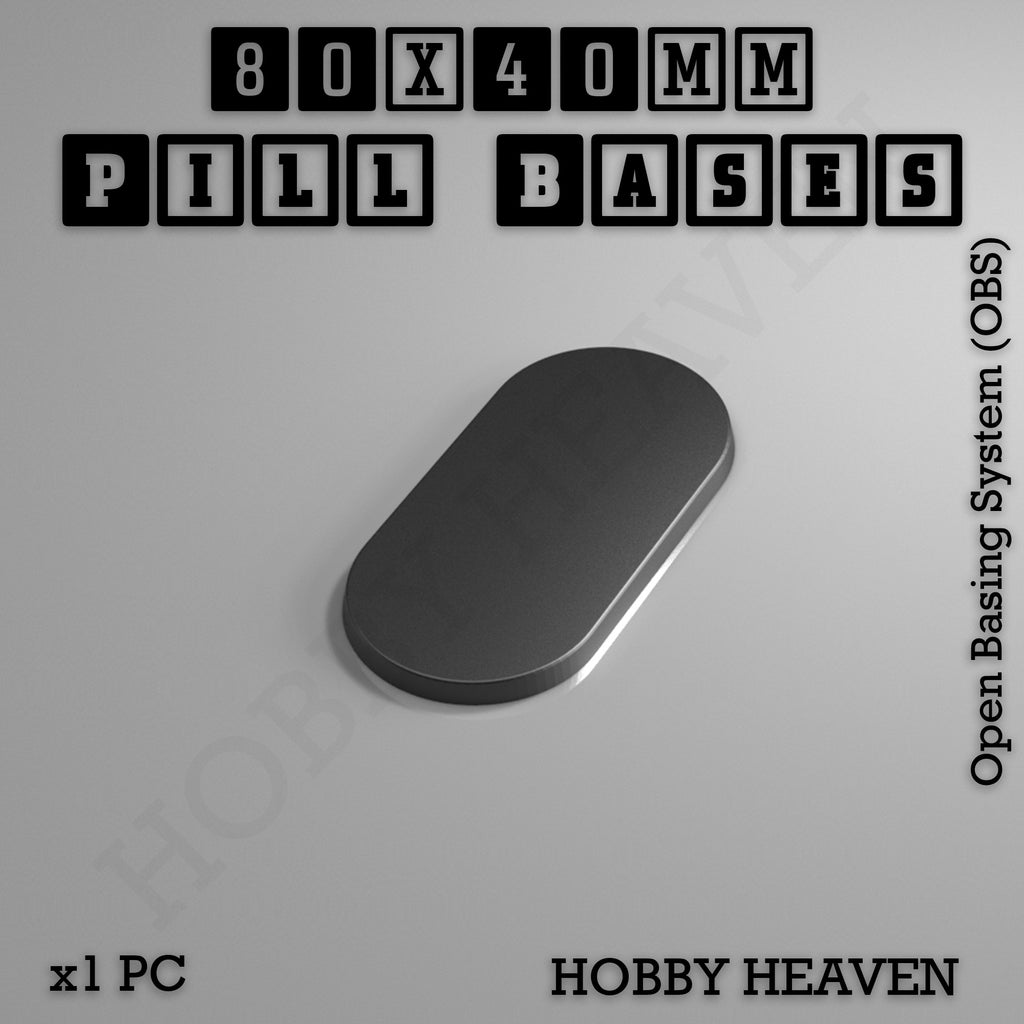 Pill Bases Range - 3d Print Full Range Tabletop Games