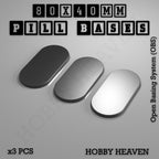 Pill Bases Range - 3d Print Full Range Tabletop Games