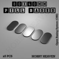 Pill Bases Range - 3d Print Full Range Tabletop Games
