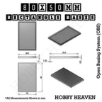 Rectangle Bases Range Sizes - 75x30mm to 125x40mm Medium Sizes 3d Print Full Range Tabletop Games