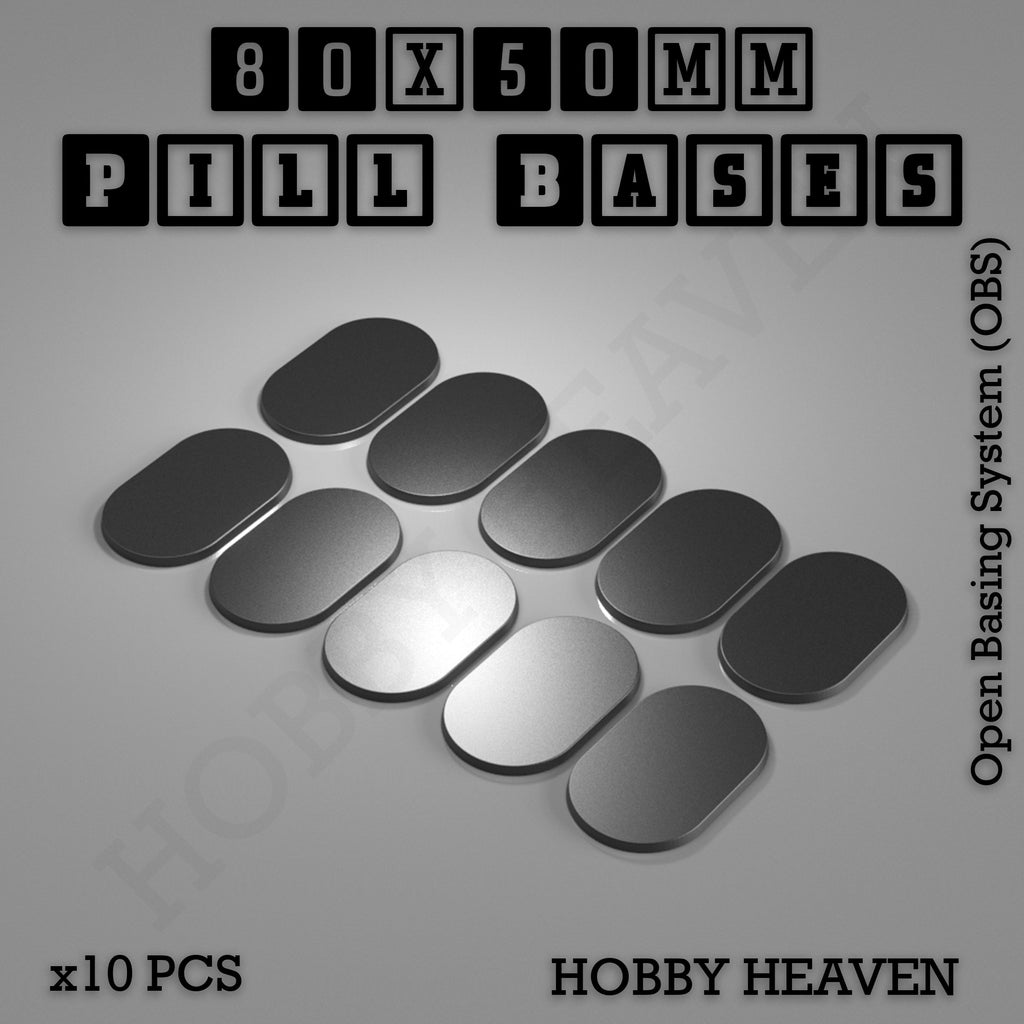 Pill Bases Range - 3d Print Full Range Tabletop Games
