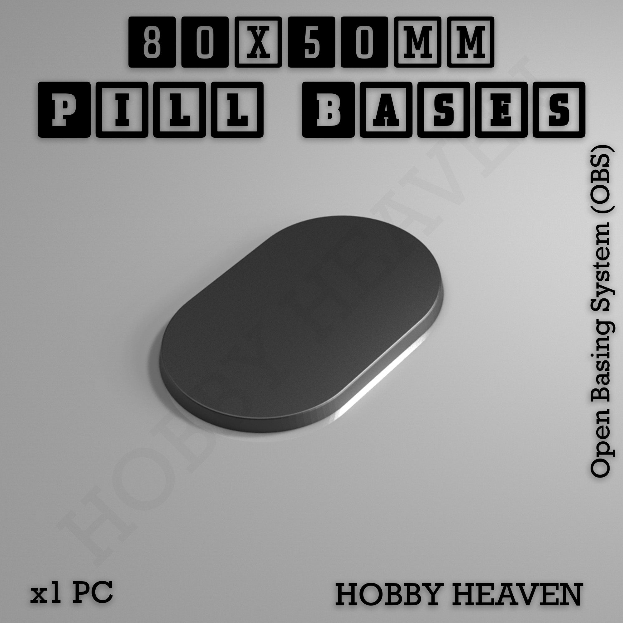 Pill Bases Range - 3d Print Full Range Tabletop Games