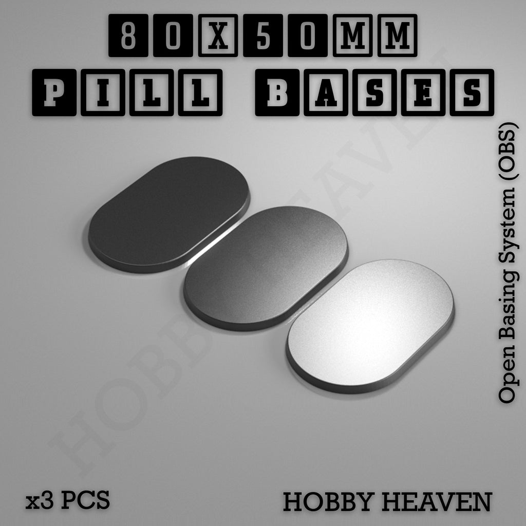 Pill Bases Range - 3d Print Full Range Tabletop Games