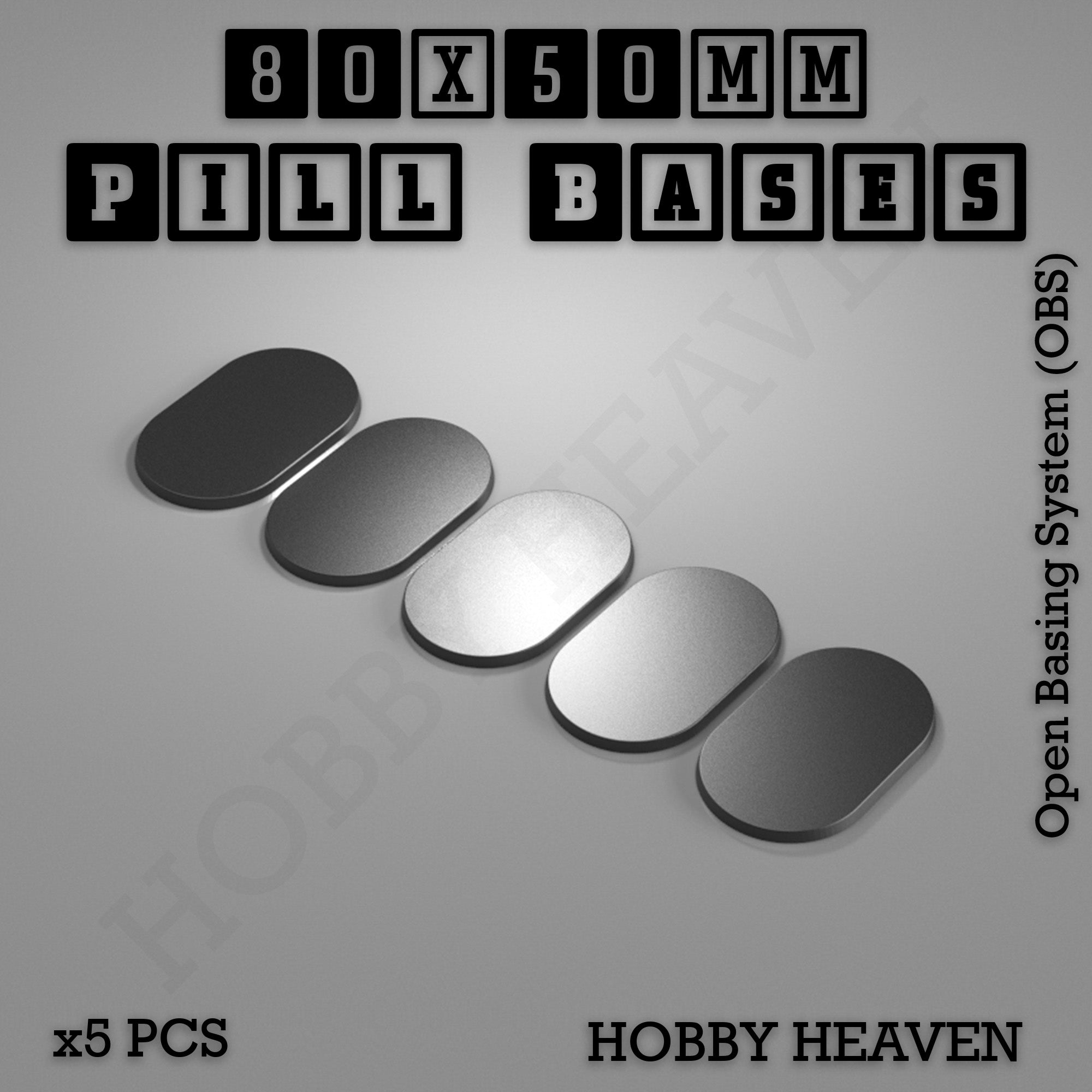 Pill Bases Range - 3d Print Full Range Tabletop Games