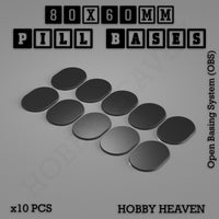 Pill Bases Range - 3d Print Full Range Tabletop Games
