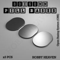 Pill Bases Range - 3d Print Full Range Tabletop Games
