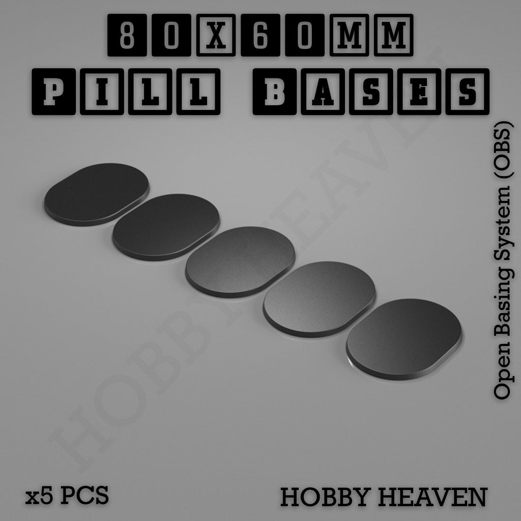Pill Bases Range - 3d Print Full Range Tabletop Games