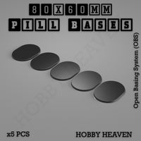 Pill Bases Range - 3d Print Full Range Tabletop Games
