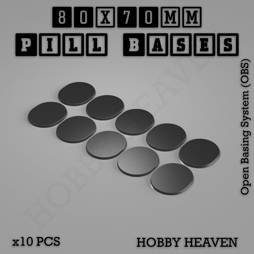 Pill Bases Range - 3d Print Full Range Tabletop Games