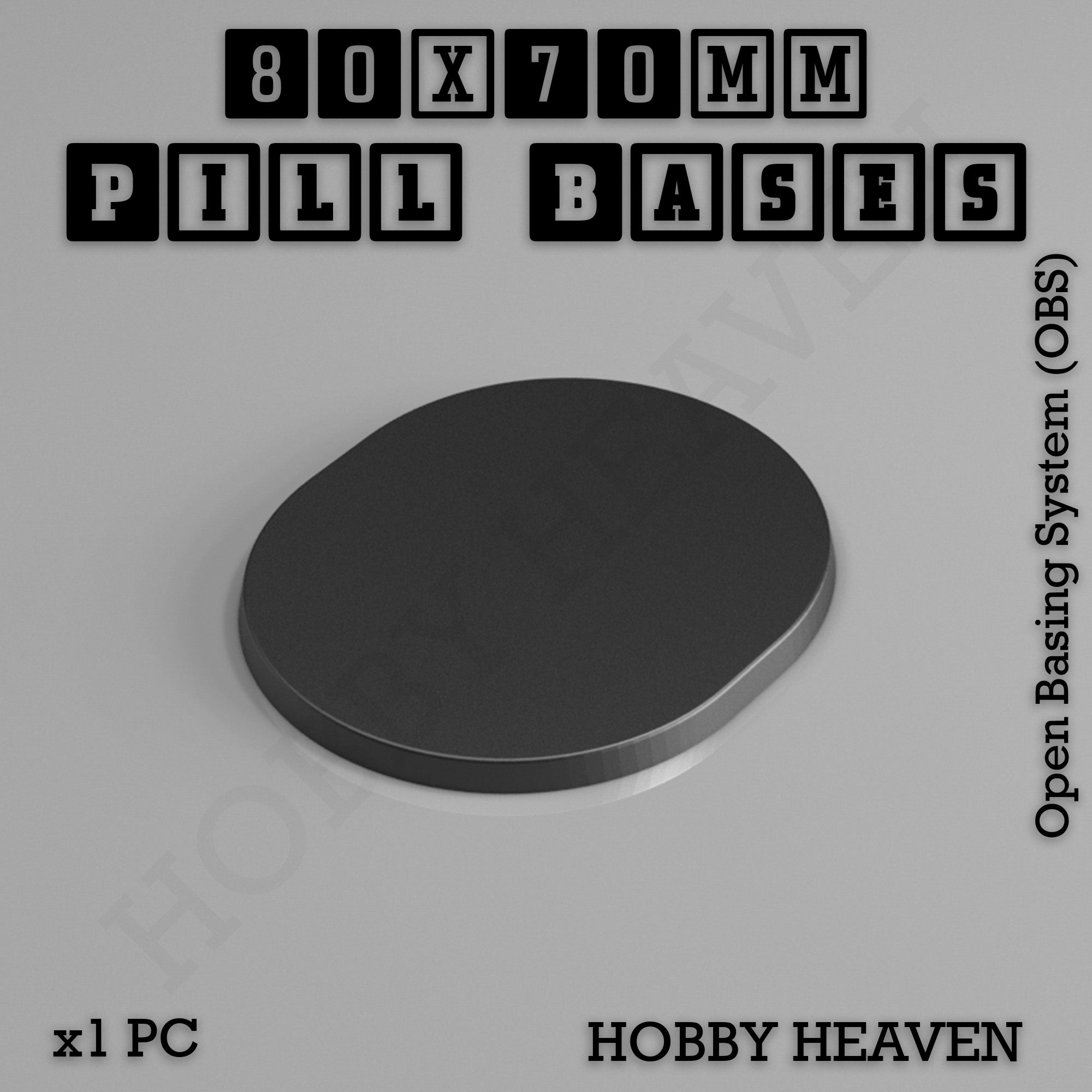 Pill Bases Range - 3d Print Full Range Tabletop Games