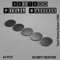 Pill Bases Range - 3d Print Full Range Tabletop Games
