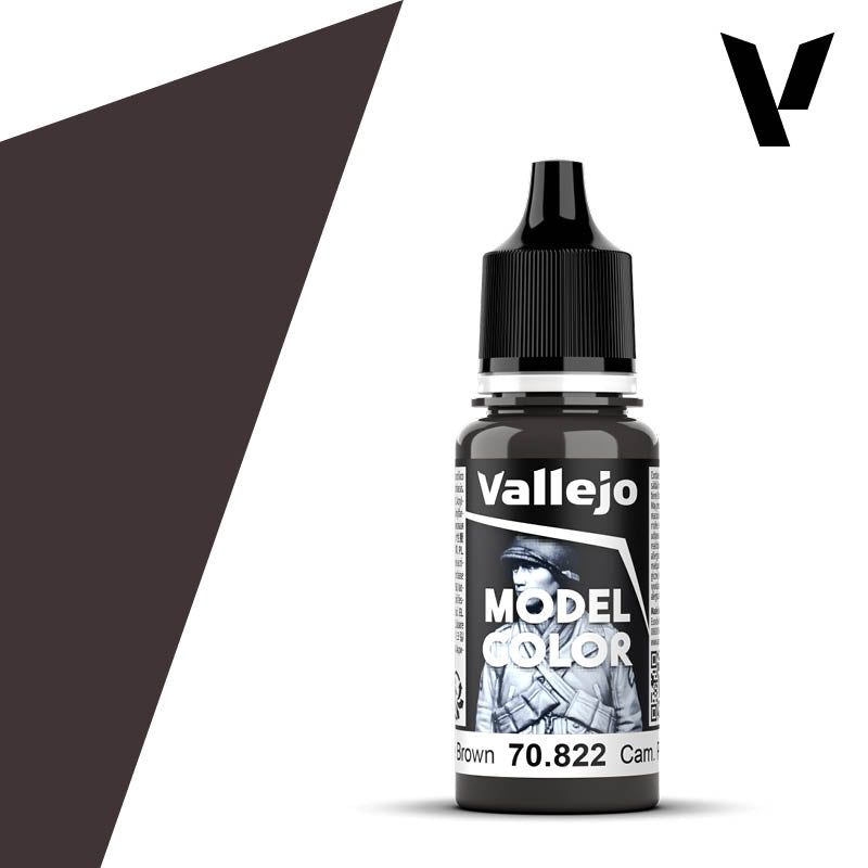 Vallejo German Cam Black Brown Model Color 17ml 70.822