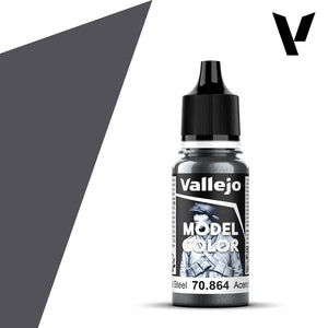 Vallejo Metallic Natural Steel Model Color 17ml 70.864