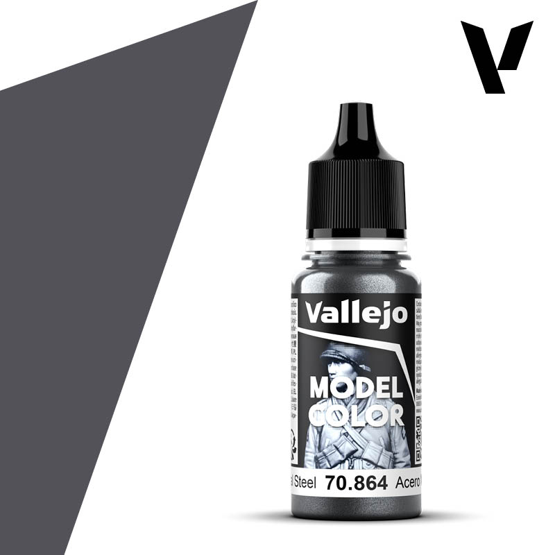 Vallejo Metallic Natural Steel Model Color 17ml 70.864