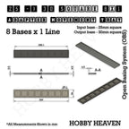 Square and Rectangle Movement Trays Adapters for Tabletop Games
