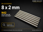 8mm x 2mm N42 Neodymium Disc Magnets