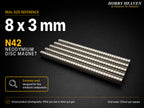 8mm x 3mm N42 Neodymium Disc Magnets