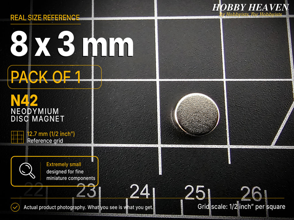 8mm x 3mm N42 Neodymium Disc Magnets