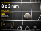 8mm x 3mm N42 Neodymium Disc Magnets