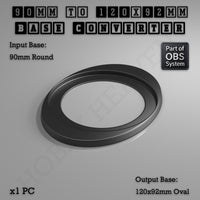 Round To Oval Bases Size Converters 3d Print Full Range