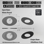 Round To Oval Bases Size Converters 3d Print Full Range
