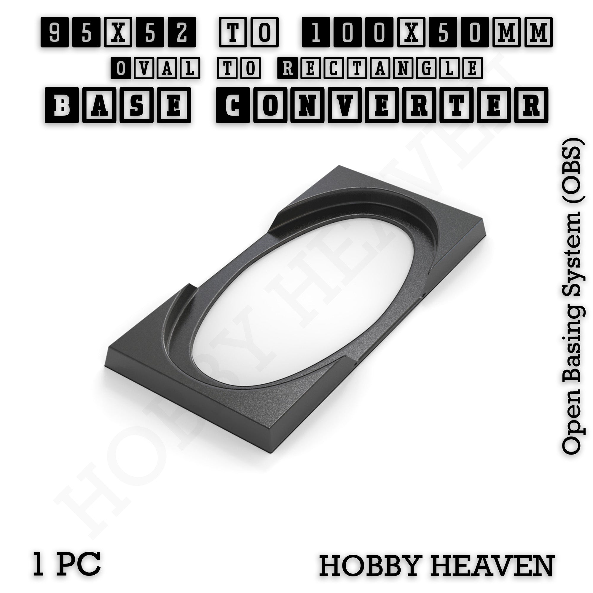 Wargaming Oval to Rectangle Base Converters – Tabletop Games | 3D Printed Tabletop Accessories