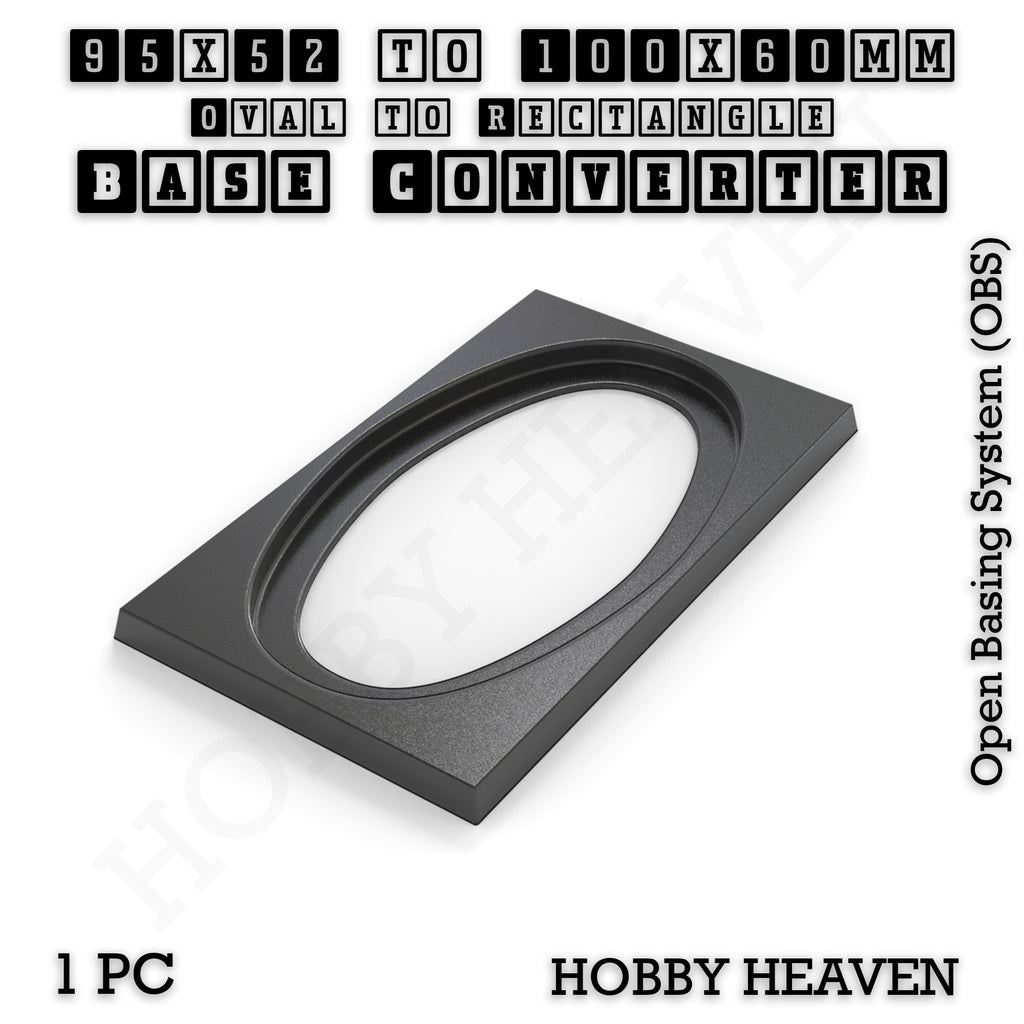 Wargaming Oval to Rectangle Base Converters – Tabletop Games | 3D Printed Tabletop Accessories