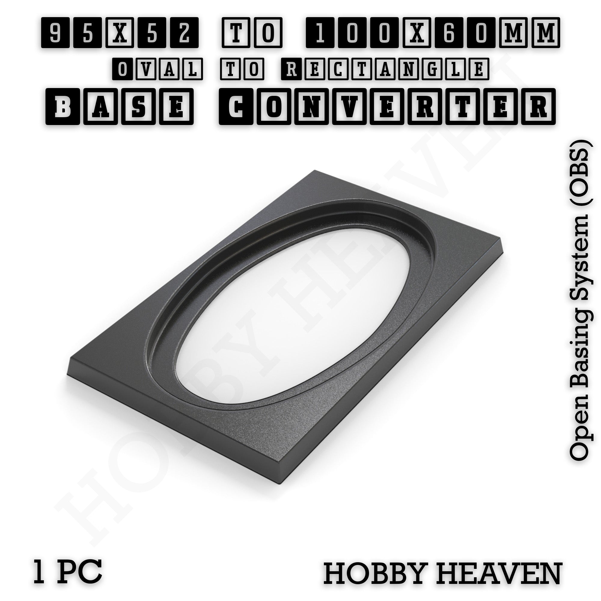 Wargaming Oval to Rectangle Base Converters – Tabletop Games | 3D Printed Tabletop Accessories