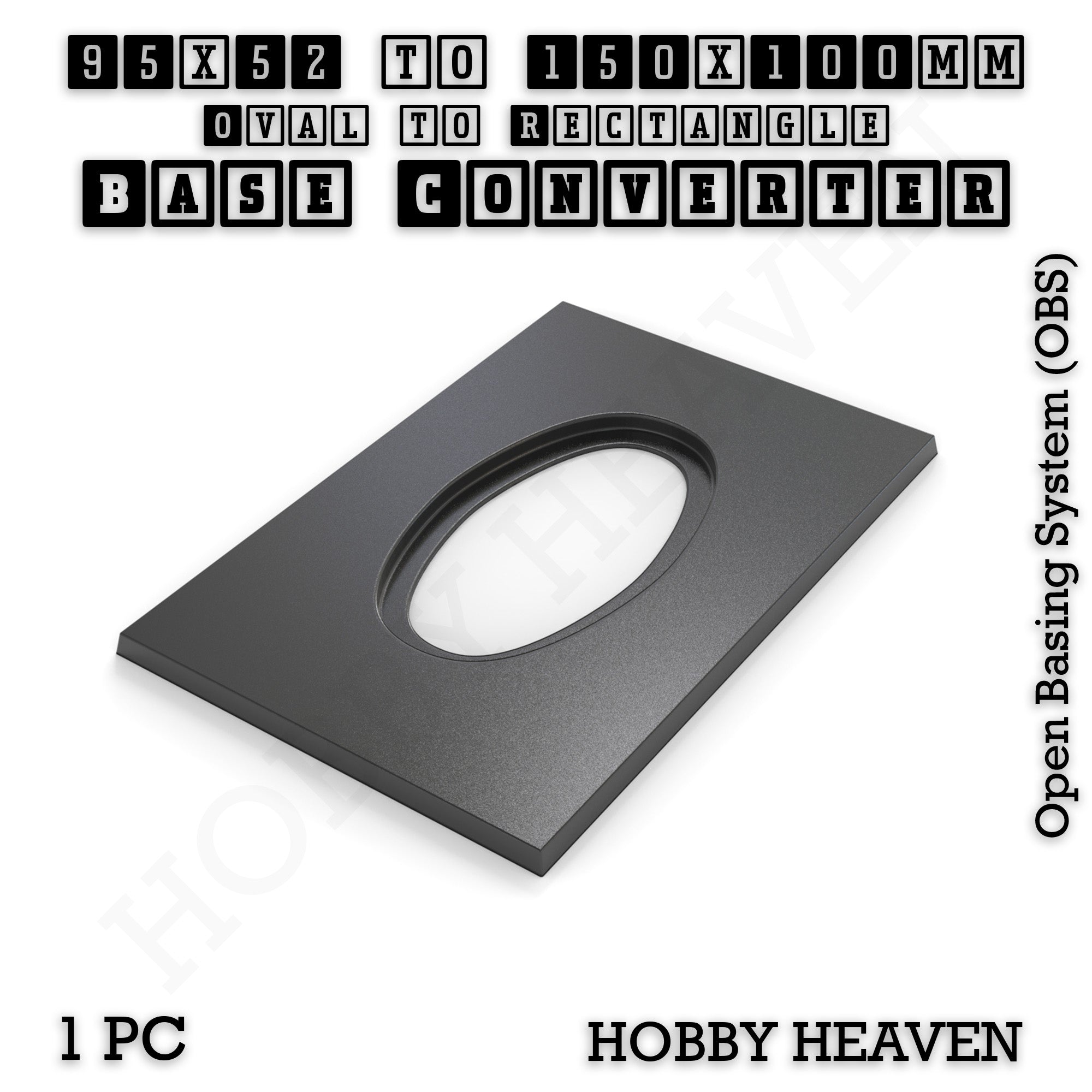 Wargaming Oval to Rectangle Base Converters – Tabletop Games | 3D Printed Tabletop Accessories