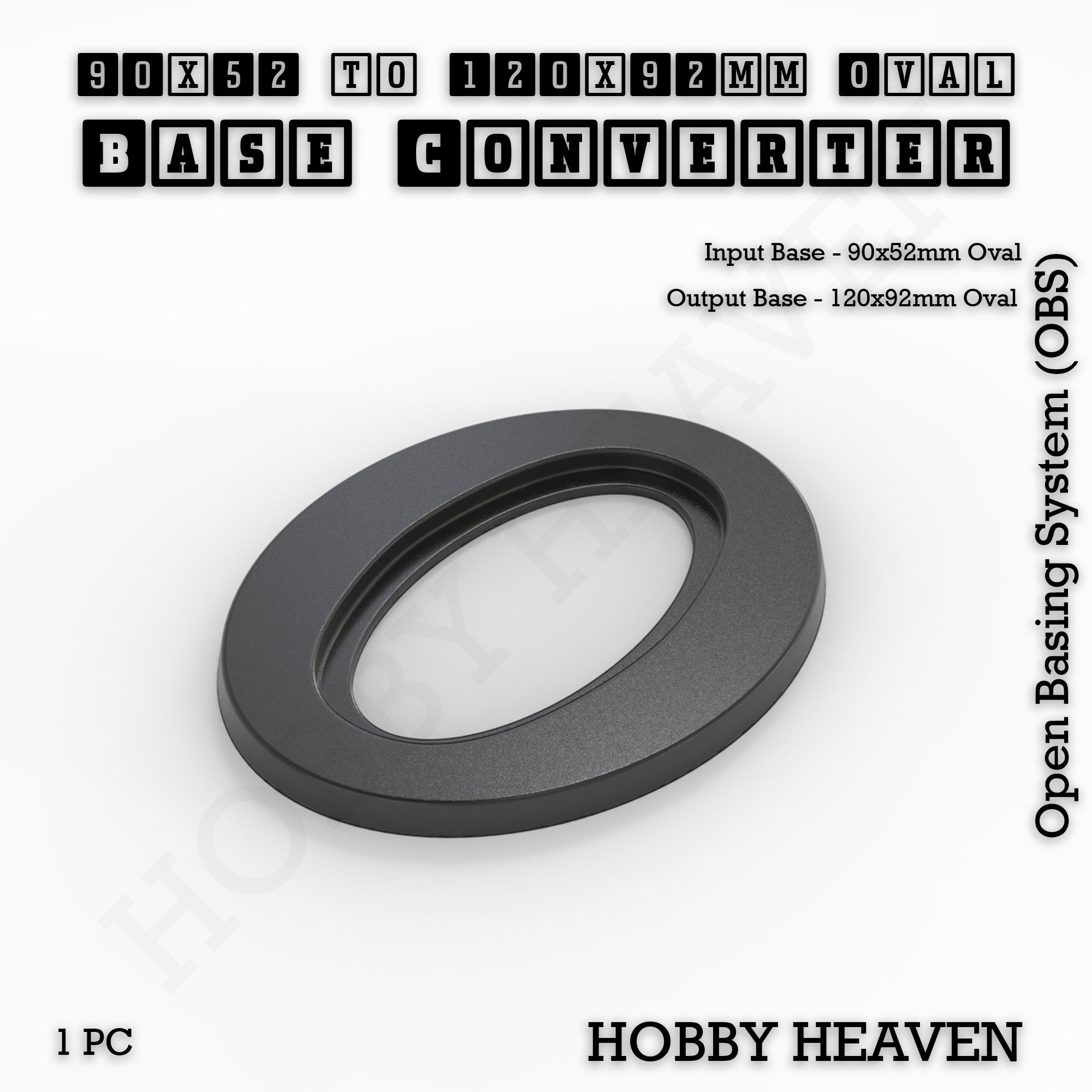 Oval To Oval Bases Size Converters 3d Print Full Range