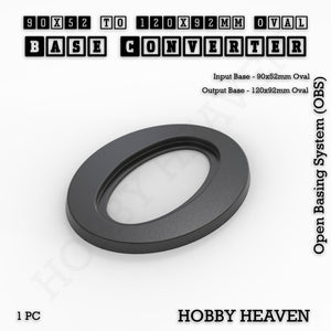 Oval To Oval Bases Size Converters 3d Print Full Range