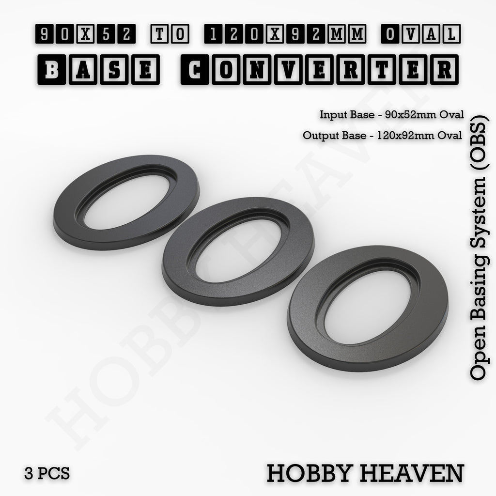 Oval To Oval Bases Size Converters 3d Print Full Range