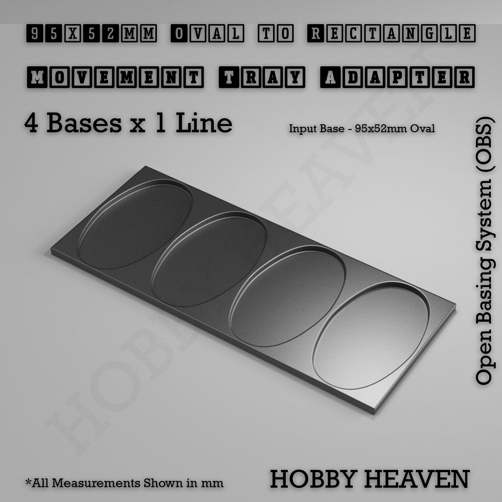 Oval to Rectangle Movement Tray Adapters